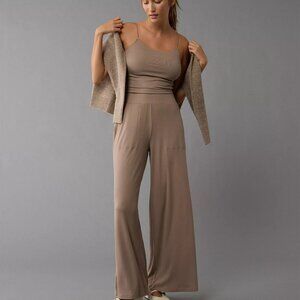 2 Piece American Eagle Outfitters Beige Lounge Set